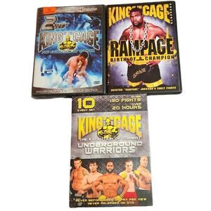 King Of The Cage: Underground Warriors, Rampage, 2 Event Set Dvd Pre-owned